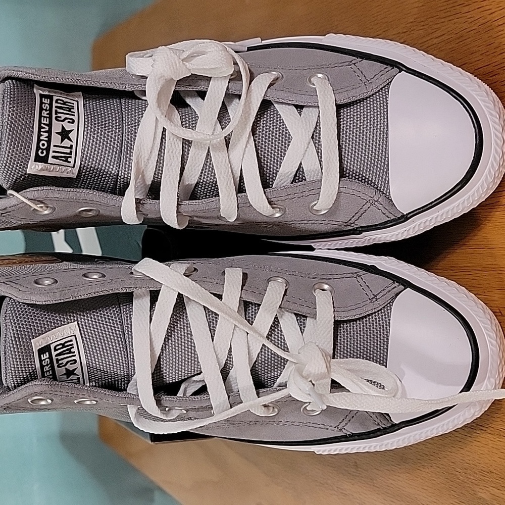 Men's Converse Chuck Taylor All Star Malden Hi Sneakers, Grey/White, 11.5, NIB - Picture 3 of 12